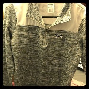 Pink quarter zip pullover